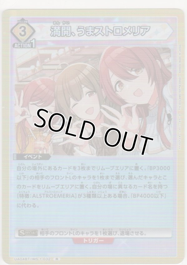 画像1: 【UA04BT/IMS-1-032 R】満開、うまストロメリア