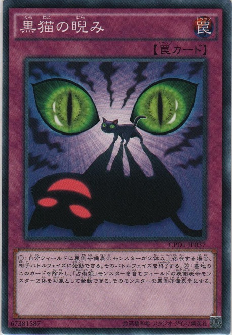 画像1: 黒猫の睨み【ノーマル】